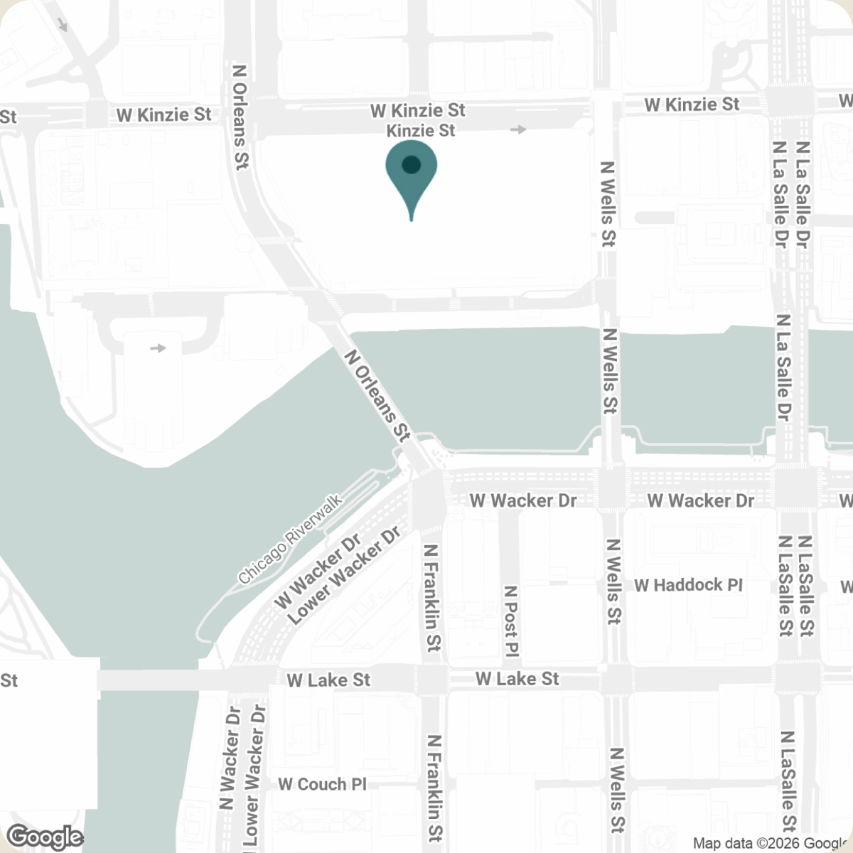 Map showing OakPath at 222 W Merchandise Mart Plaza #228, Chicago, IL 60654